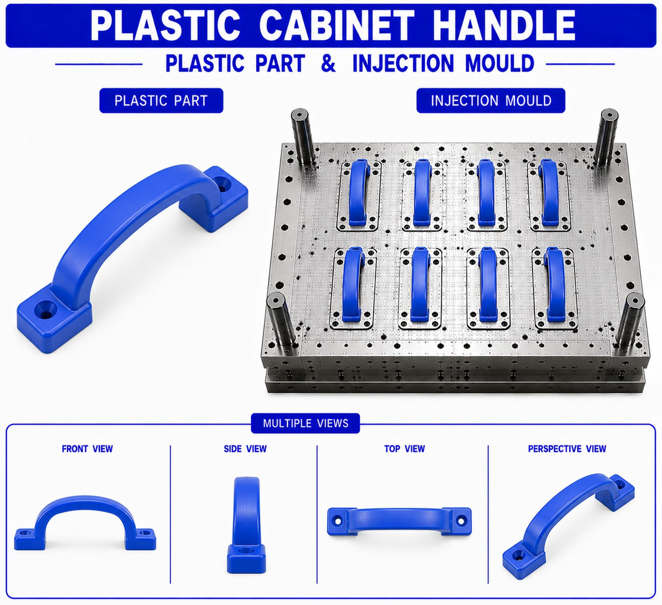 Plastic Cabinet Handle Mould and Moulding Service